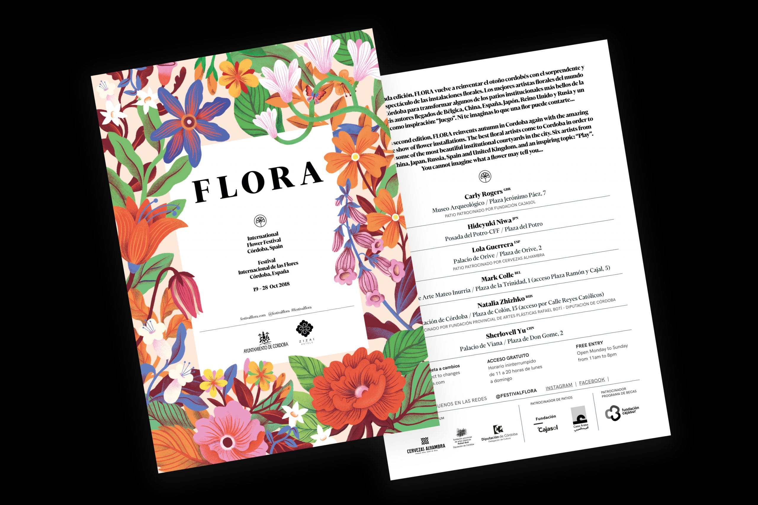 Proyecto de branding para FLORA festival internacional de las flores