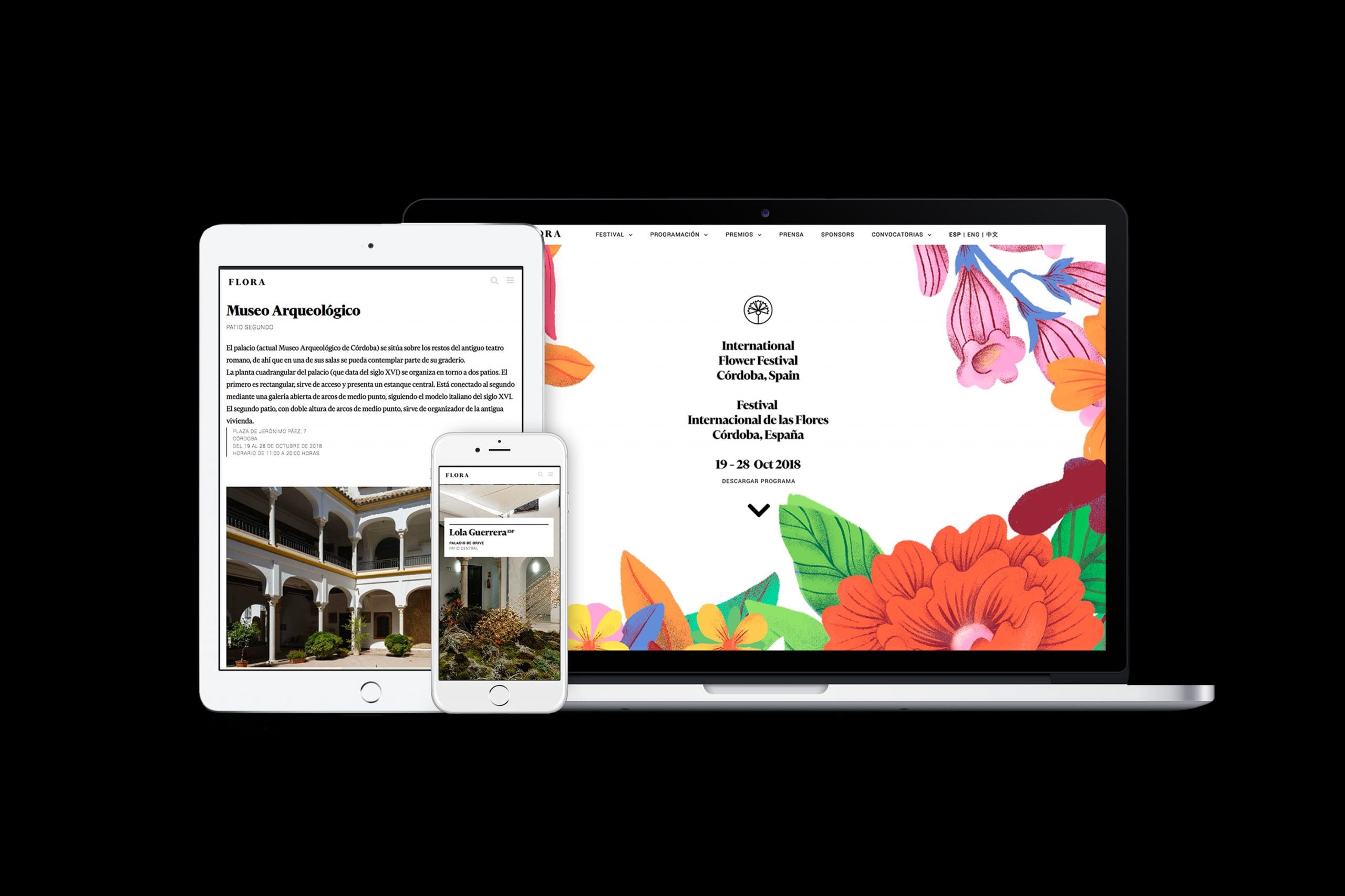 Proyecto de branding para FLORA festival internacional de las flores