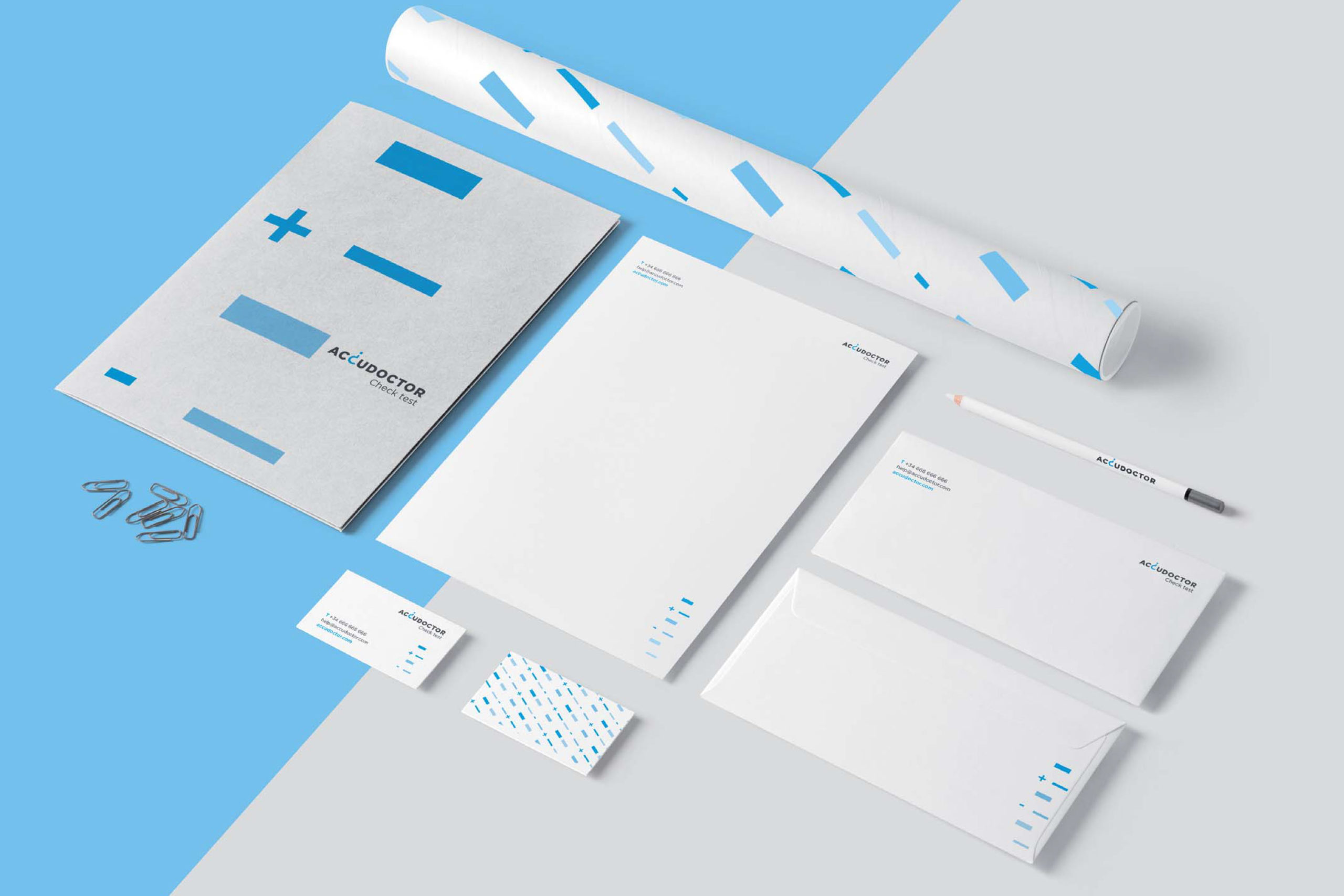 Proyecto de branding y packaging para Accudoctor Proyecto de branding y packaging para Accudoctor